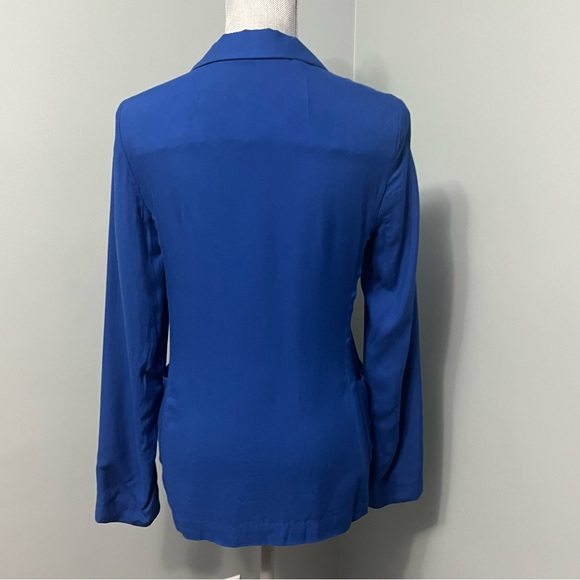 TALULA ARITZIA blue open front long sleeve blazer women’s size 2 office wear - Picture 7 of 12